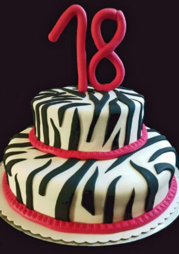 Zebra-Torte